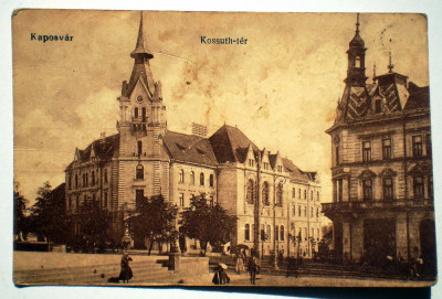 P.103 UNGARIA KAPOSVAR KOSSUTH-TER foto