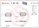 BREMBO P 85 142 PRIME LINE set placute frana,frana disc