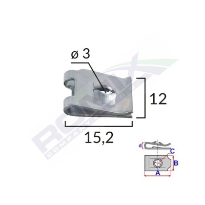Clips Metalic Fixare Universal Set 25 Buc 134940 16031-RMX foto
