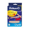 Creioane colorate set 12 buc, triunghiulare, groase, Pelikan