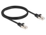 Patch cord F/UTP 1m RJ50 ecranat, PVC negru - DELOCK