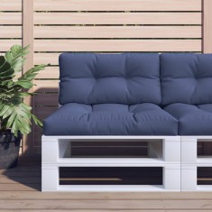 vidaXL Pernă de paleți, bleumarin, 120x40x12 cm, material textil