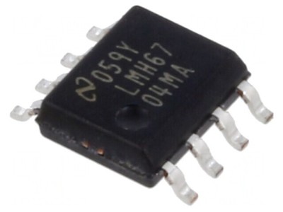 Amplificator Operațional 650MHz 1 Canal SO8 &amp;plusmn;4&amp;divide;6VDC foto