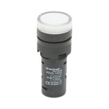 Indicator LED alb de semnalizare 24V AC/DC, &Oslash;16 mm, Breckner Germany