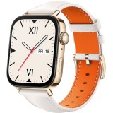 Smartwatch Huawei Watch Fit 3, Gold Body, White Leather Strap