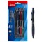 Set Pixuri Ballpoint, A-Plus, EasyClicker, Grip Elastic, Multicolor, 4 Bucăți