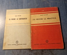 Cu privire la contradictie si practica Mao Tze Dun foto