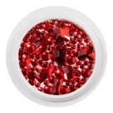 Cumpara ieftin Cristale Unghii LUXORISE, Rubin Red, LUXORISE Nail Art