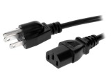 Cablu alimentare 3x18AWG IEC C13 mamă NEMA 5-15 - 5m, negru
