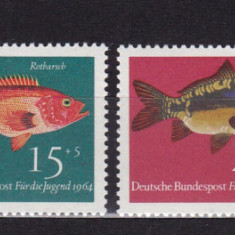 GERMANIA 1964 FAUNA MARINA PESTI SERIE MNH