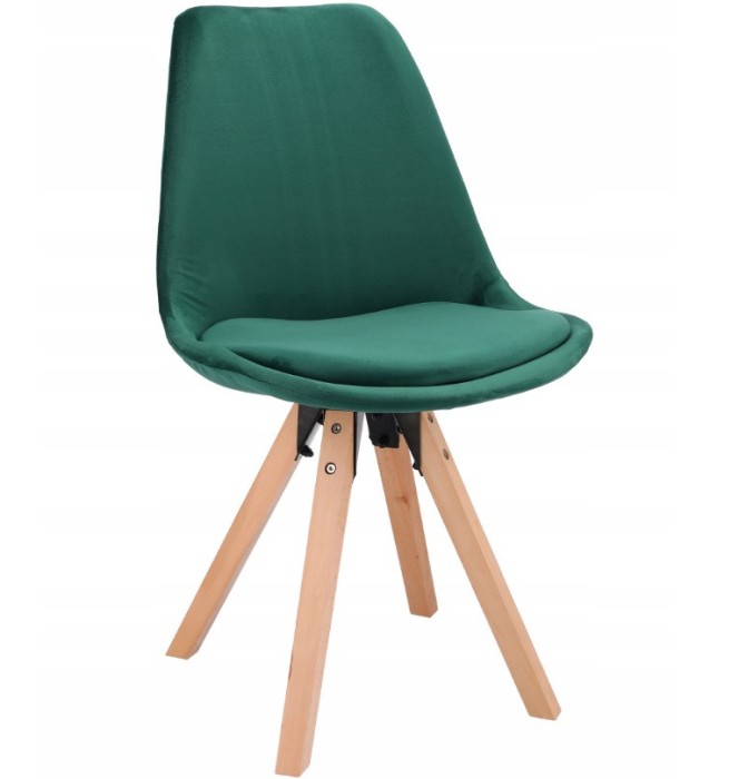 SCAUN SCANDINAV,VERDE, CATIFEA S1
