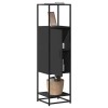 VidaXL Dulapuru negru 35,5x35x139 cm lemn și metal prelucrat 849034