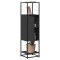 vidaXL Dulapuru negru 35,5x35x139 cm lemn și metal prelucrat 849034