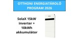 Program de Stocare a Energiei Acasă 2026 pachet - Invertor hibrid Solax trifazat de 15kW + baterie de 10kWh
