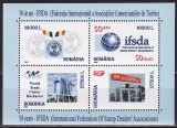 ROMANIA 2002 50 ANI I.S.F.D.A. Bloc cu 4 timbre LP.1586 MNH**