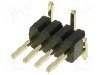 Conector 4 pini, seria {{Serie conector}}, pas pini 1.27mm, CONNFLY - DS1031-03-1*4P8BS-3-1-1