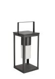 Cumpara ieftin Felinar incarcare solara otel negru 17x17x38h