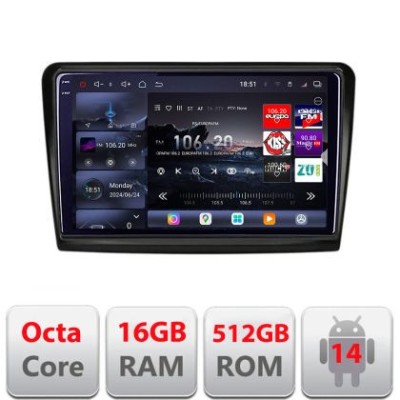 Navigatie Skoda Superb 2 2009-2015 Edotec Kit-SUPERB2 8 core QLED 2K 16+512 360 Android Waze USB Navigatie Internet Youtube Radio CarStore Technology foto