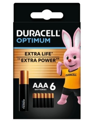 Baterii Duracell R3 AAA Optimum, 6 buc foto