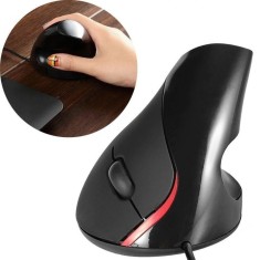 Mouse ergonomic (cu fir) foto