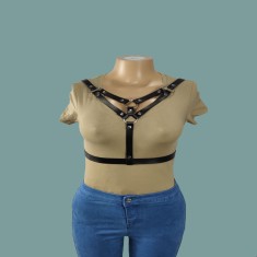 Eross top Belts Four Rings S/M Black