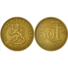 Finlanda 1974 - 50 pennia, circulata
