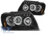 Set de faruri de tuning cu ochi de &icirc;nger halogeni potrivit pentru Chrysler JEEP GRAND CHEROKEE 1999-05.2005, stanga si dreapta Performance AutoTuning