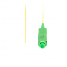 Adaptor retea fibra optica coada Pigtail cu conector SC APC, lungime 2m, Lanberg 43350, Semi Tight SM G657A1, galben