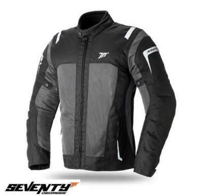 Geaca (jacheta) femei pentru scuter - motocicleta Touring Seventy vara model SD-JT46 culoare: negru/gri Negru/gri XL foto