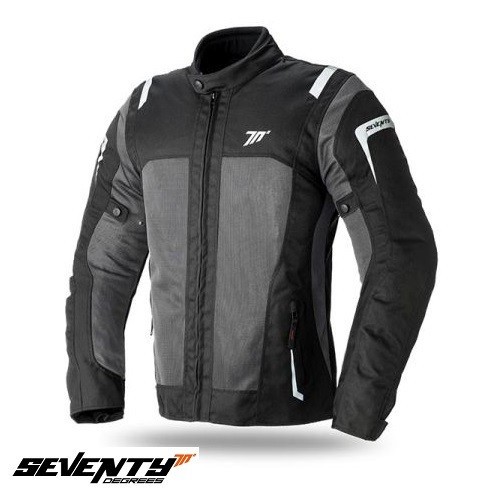 Geaca (jacheta) femei pentru scuter - motocicleta Touring Seventy vara model SD-JT46 culoare: negru/gri Negru/gri XL