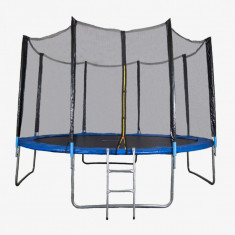 Trambulina si Plasa de Siguranta Sportmann 366 cm, Albastru FitLine Training