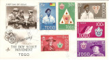 SCOUTING THE BOYSCOUT MOVEMENT TOGO POSTAL HISTORY - FDC COVER 1961, Africa, Organizatii internationale