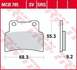 Set placute frana fata TRW MCB785SV - Aprilia RS 125 Extrema - SL 750 - NA 850 Mana - Yamaha MT - MT-A 125 - YZF-R 125