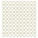 Cumpara ieftin Set 100 inele breloc, auriu 3.4 cm, grosime 2.5 mm, accesorii metalice rotunde despicate pentru chei, brelocuri, etichete, pandantive si proiecte crea