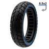 Anvelopă solidă ultra-ușoară off-road, 8.5x2-6.1/B34, negru cu linie albastră | Motorevolution