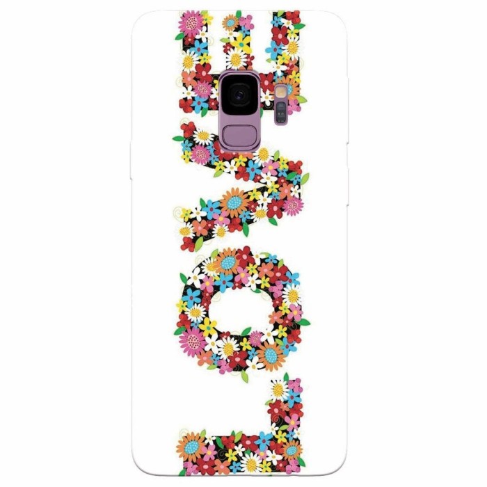 Husa silicon pentru Samsung S9, Love Made By Flowers Husa silicon pentru Samsung S9, Love Made By Flowers