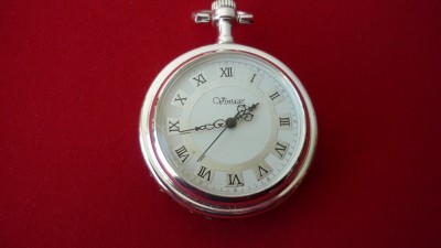 CEAS DE BUZUNAR MECANIC ARGINTAT, NEFOLOSIT foto