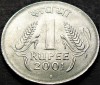 Moneda 1 RUPIE - INDIA, anul 2001 * cod 375 = A.UNC, Asia