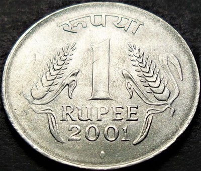 Moneda 1 RUPIE - INDIA, anul 2001 * cod 375 = A.UNC foto