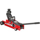 HOMCOM Cric hidraulic, cric de manevră extra plat &icirc;ncărare max 2500 kg, plajă de ridicare 80-360 mm, 53 x 20,5 x 17,5 cm, roșu | Aosom Romania