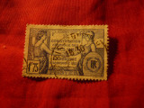 Serie 1 valoare Franta 1937 - Constitutia SUA 150 Ani , val. 1,75fr stampilat