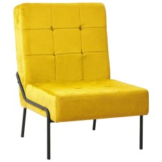 vidaXL Scaun de relaxare, galben muștar, 65x79x87 cm, catifea 325777
