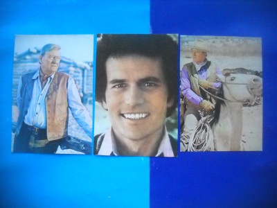 HOPCT LOT NR 1378 JOHN WAYNE SI FIUL-ACTORI/ ARTISTI-3 CARTI POSTALE-NECIRCULATE foto
