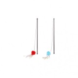 Jucarie pentru pisici, undita multicolor, 46.5 cm
