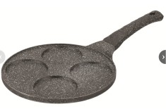 Tigaie din aluminiu pentru oua clatite, marmorata, 26cm, Bohmann foto