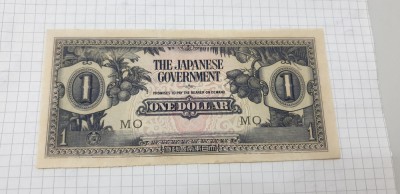 bancnota malaysia ocup.japoneza 1 d 1942 foto