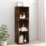 vidaXL Bibliotecă/dulap TV stejar afumat, 36x30x114 cm, lemn prelucrat