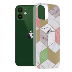 Husa iPhone 12 Techsuit Marble, mov foto