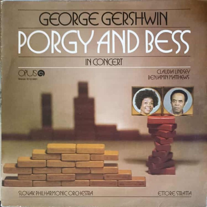 Disc vinil, LP. PORGY AND BESS IN CONCERT-George Gershwin, Claudia Lindsey, Benjamin Matthews, Slovak Philh-287435