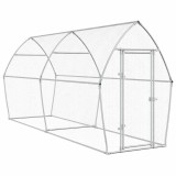 Cumpara ieftin Cotet pentru pasari, gri, 400x105x182 cm, otel galvanizat
